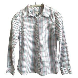 Talbot Petite’s Spring Plaid Button Up Size Small